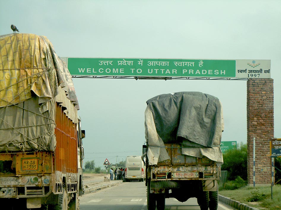 Uttar Pradesh. Uttar Chaos after two flat tyres!