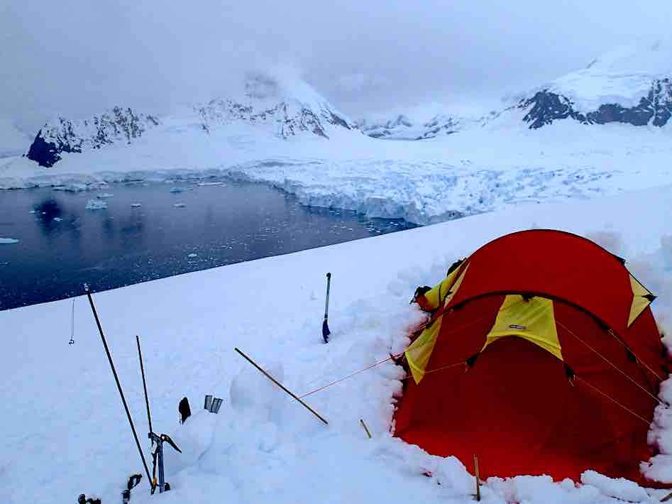 Glacier Camping Kershaw Peaks Antarctica