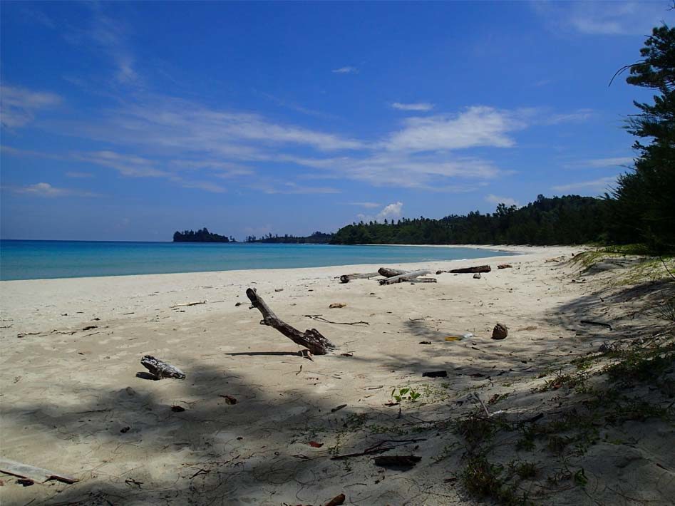 sandy empty kudat beach borneo