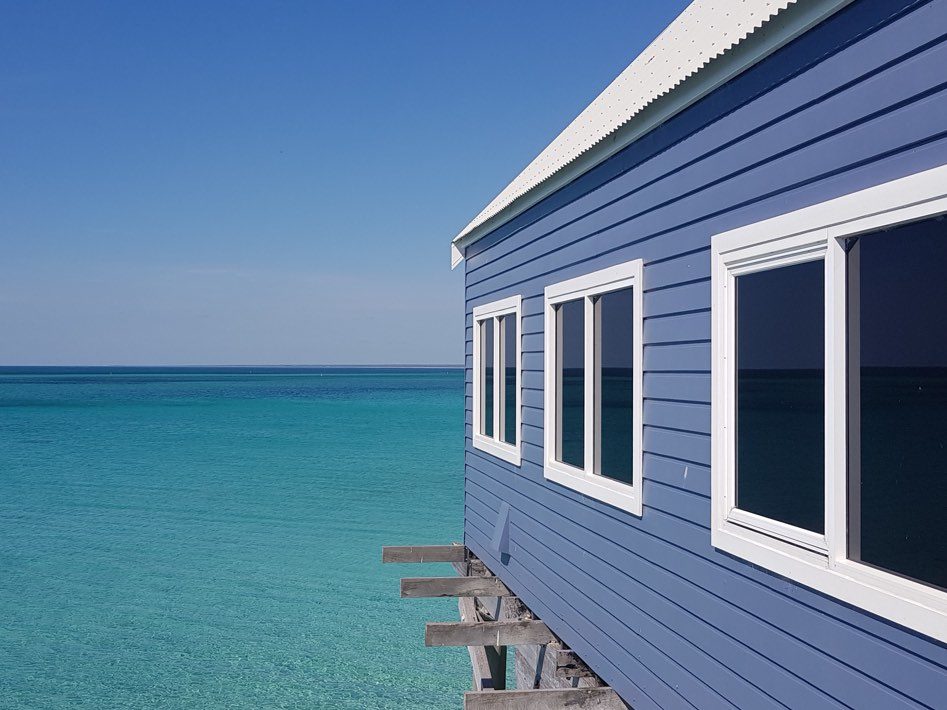 Busselton Jetty posing on a perfect summer day.